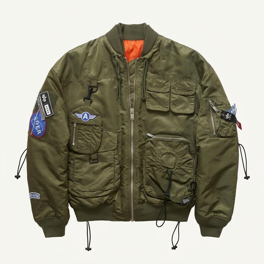 Alpha Industries 알파 인더스트리 MA-1 카키 항공 점퍼 1