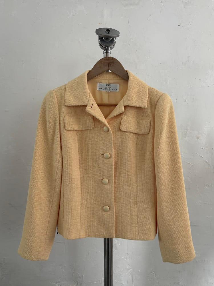 Balenciaga 발렌시아가 90’s 옐로우 트위드 셋업 5