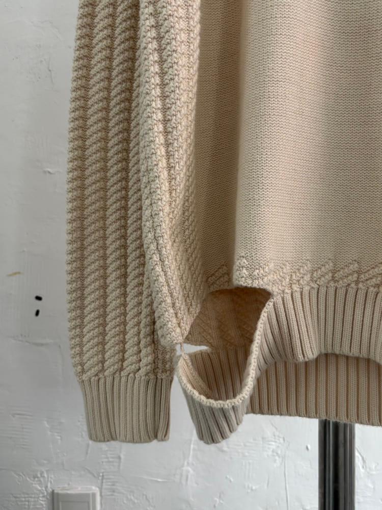 Maison Margiela 마르지엘라 15SS 아이보리 스티치 케이블 니트 6