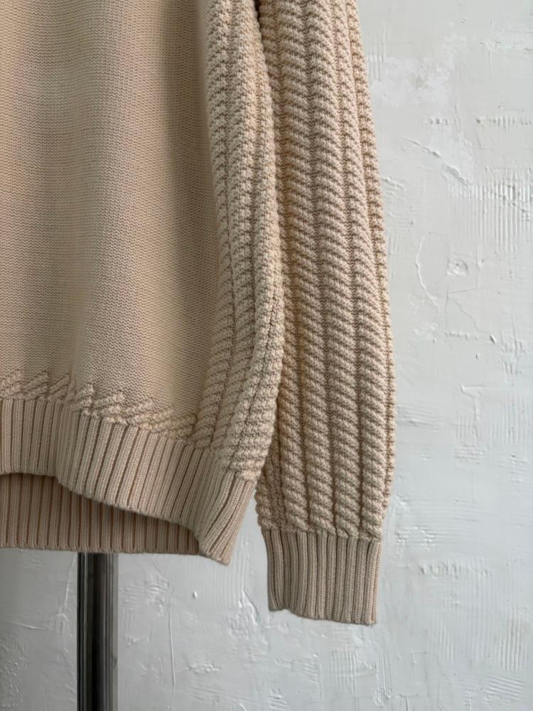 Maison Margiela 마르지엘라 15SS 아이보리 스티치 케이블 니트 5