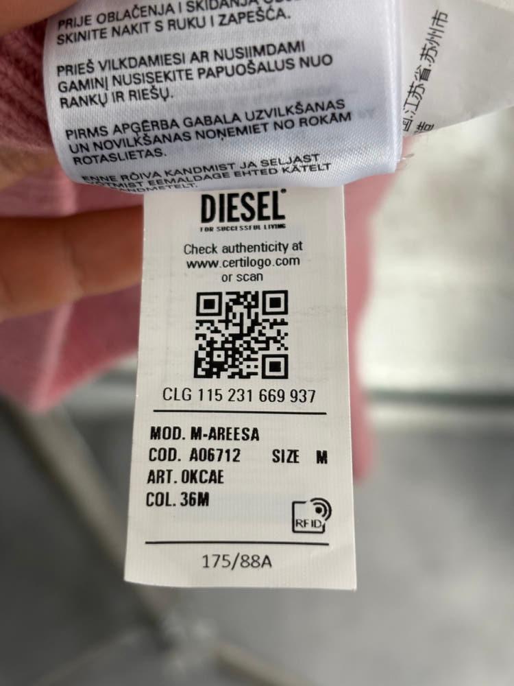 Diesel 디젤 아리사 컷아웃 핑크 니트 11