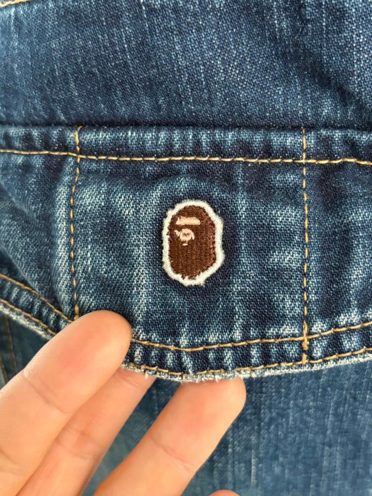 Bape 베이프 데님 와이드 카고 팬츠 7