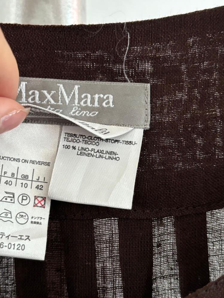 Max Mara 막스마라 브라운 컬러 린넨 원피스 8