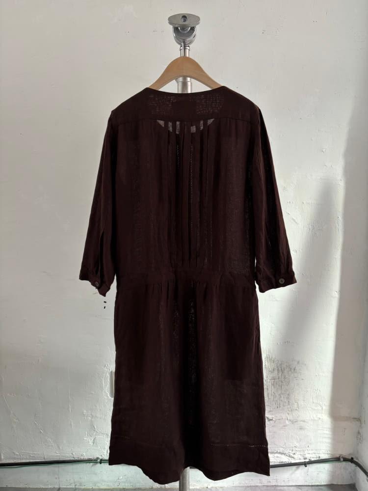 Max Mara 막스마라 브라운 컬러 린넨 원피스 11