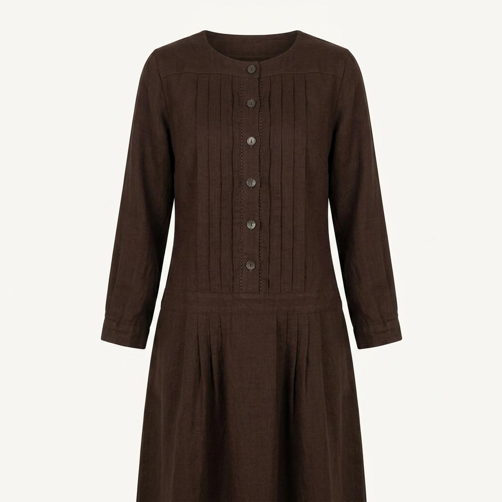 Max Mara 막스마라 브라운 컬러 린넨 원피스 1