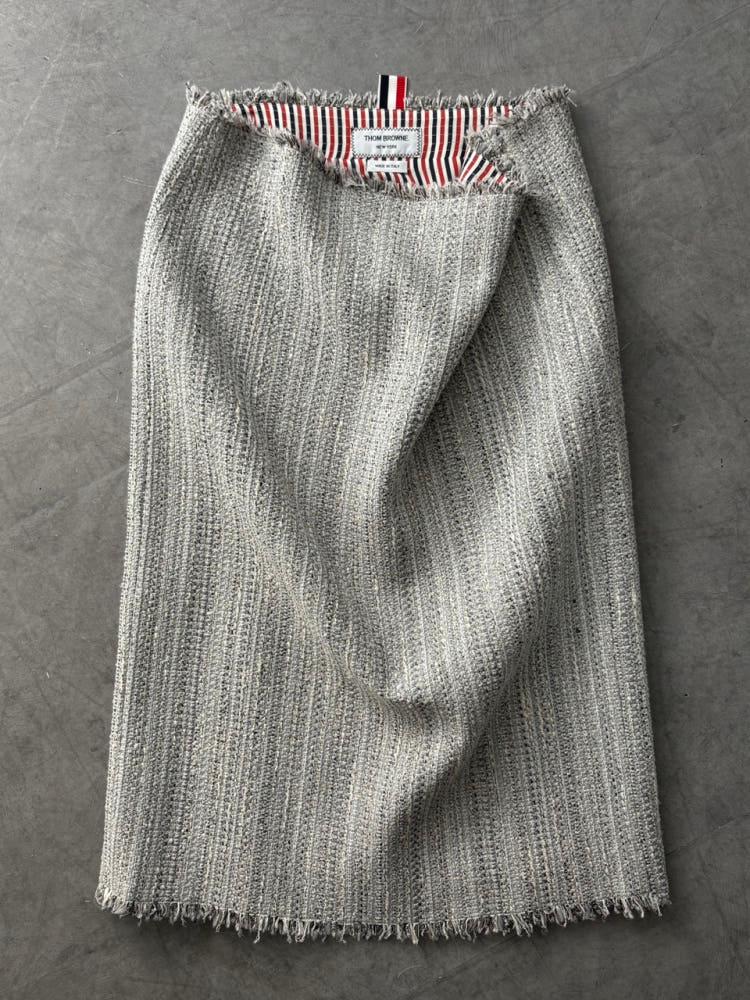 Thom Browne 톰브라운 트위드 미디 스커트 3