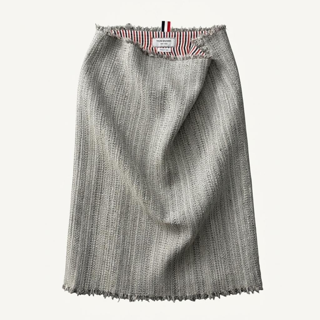 Thom Browne 톰브라운 트위드 미디 스커트 1