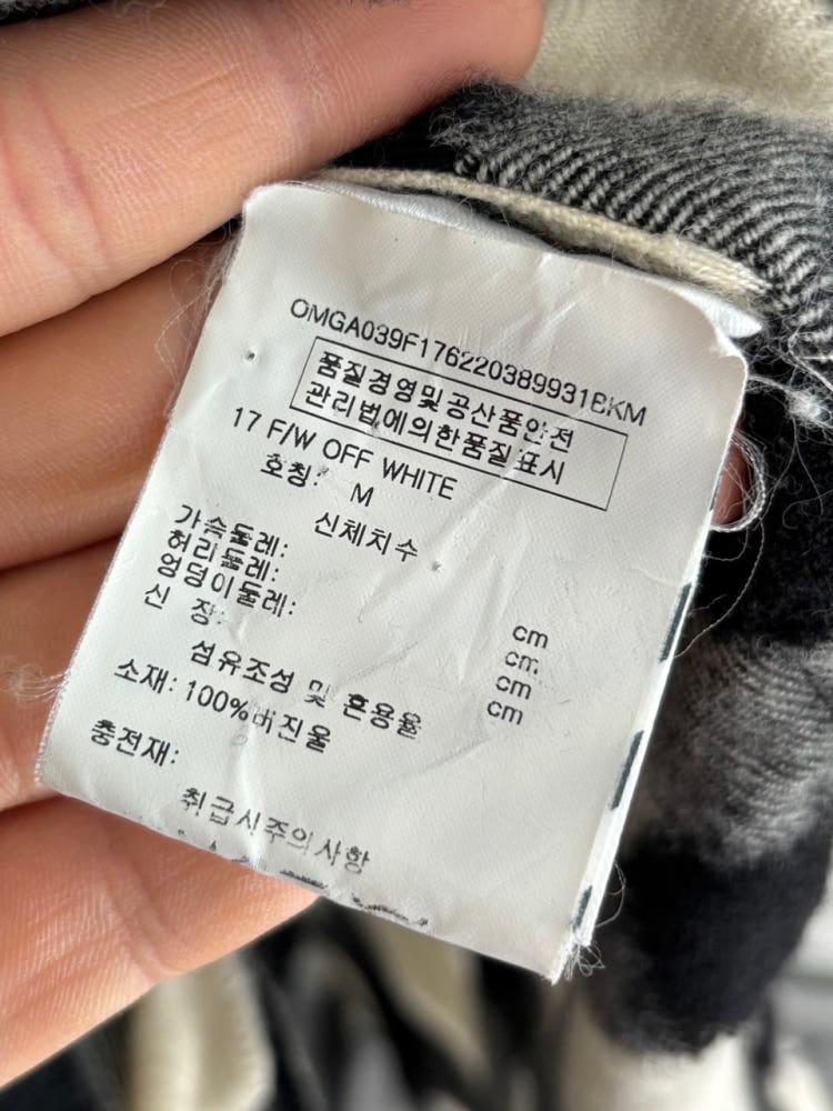 Off-White 오프화이트 17FW 플란넬 체크 셔츠 9