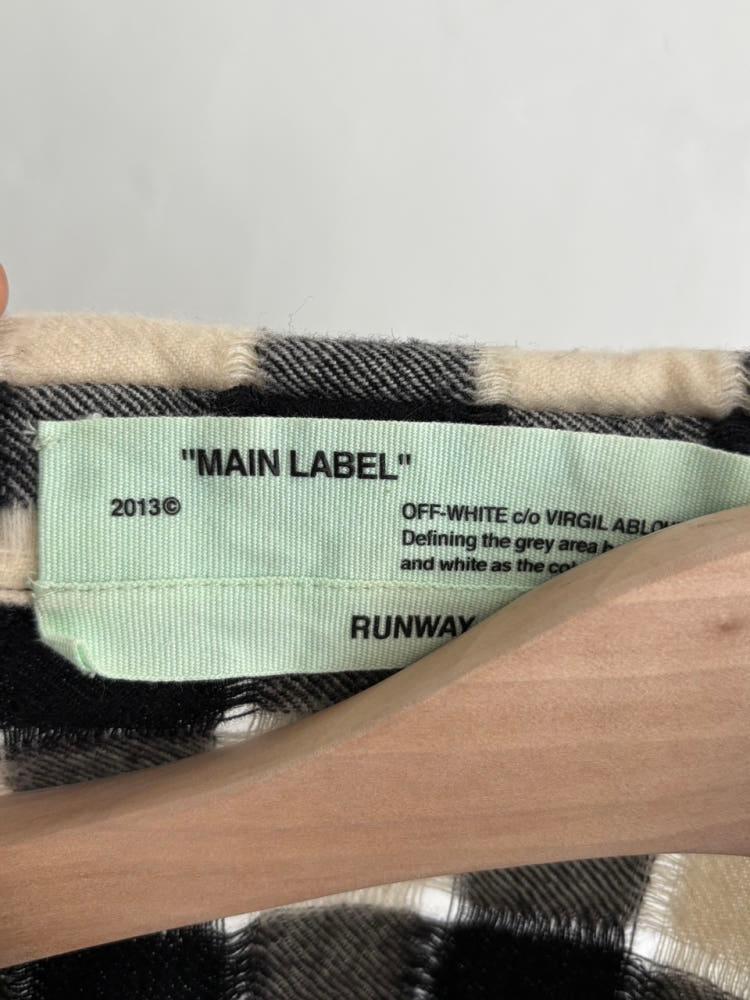Off-White 오프화이트 17FW 플란넬 체크 셔츠 8