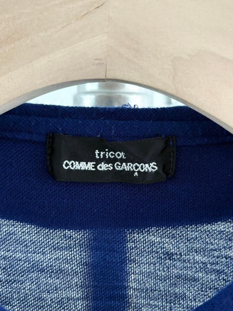 Comme des Garcons 꼼데가르송 트리콧 2005’s 블루 반팔 카라 블라우스 5