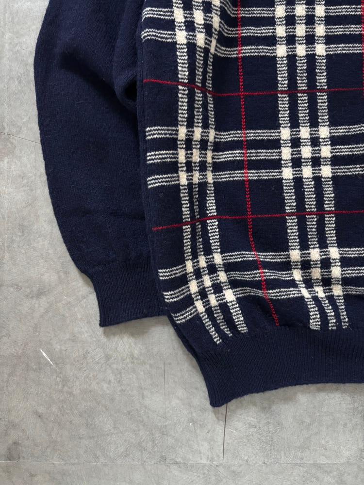 Burberry 버버리 네이비 노바체크 금장 가디건 6