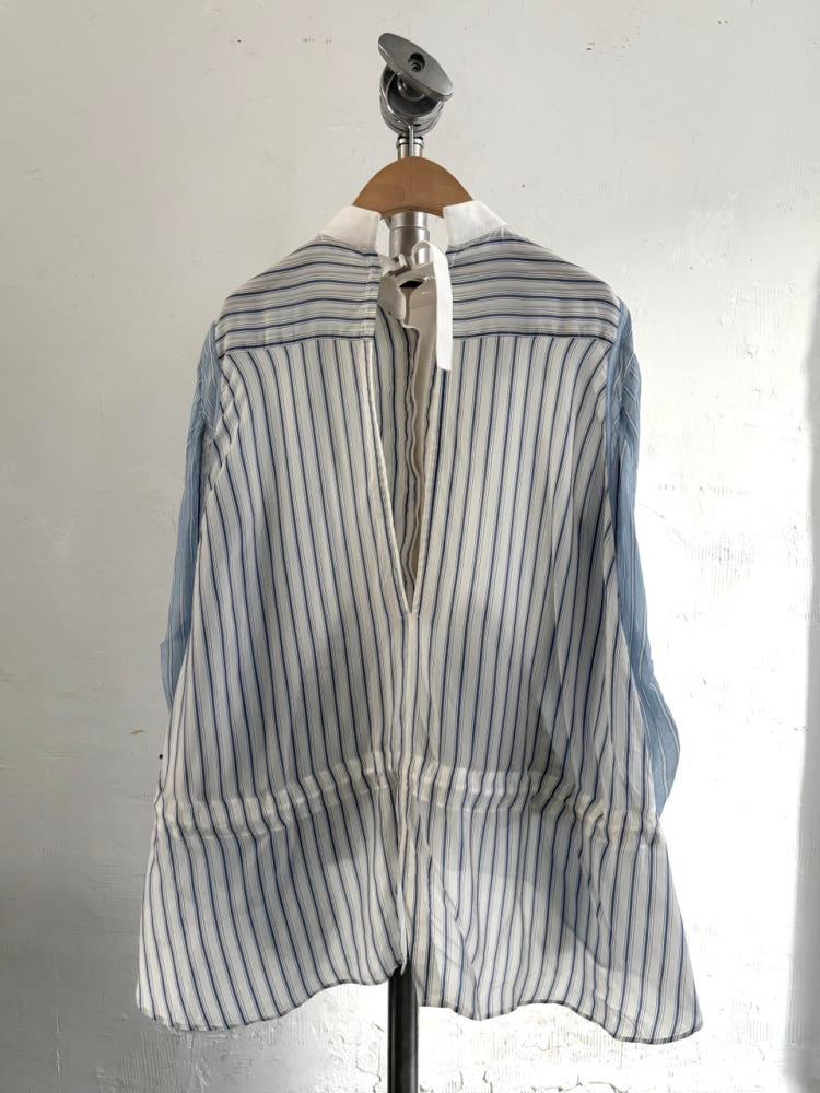 Sacai 사카이 스트라이프 언발란스 셔츠 7