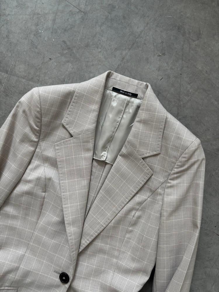 Maison Margiela 메종 마르지엘라 그레이 체크 블레이저 자켓 4