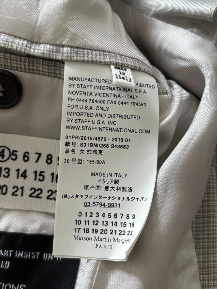 Maison Margiela 메종 마르지엘라 그레이 체크 블레이저 자켓 10