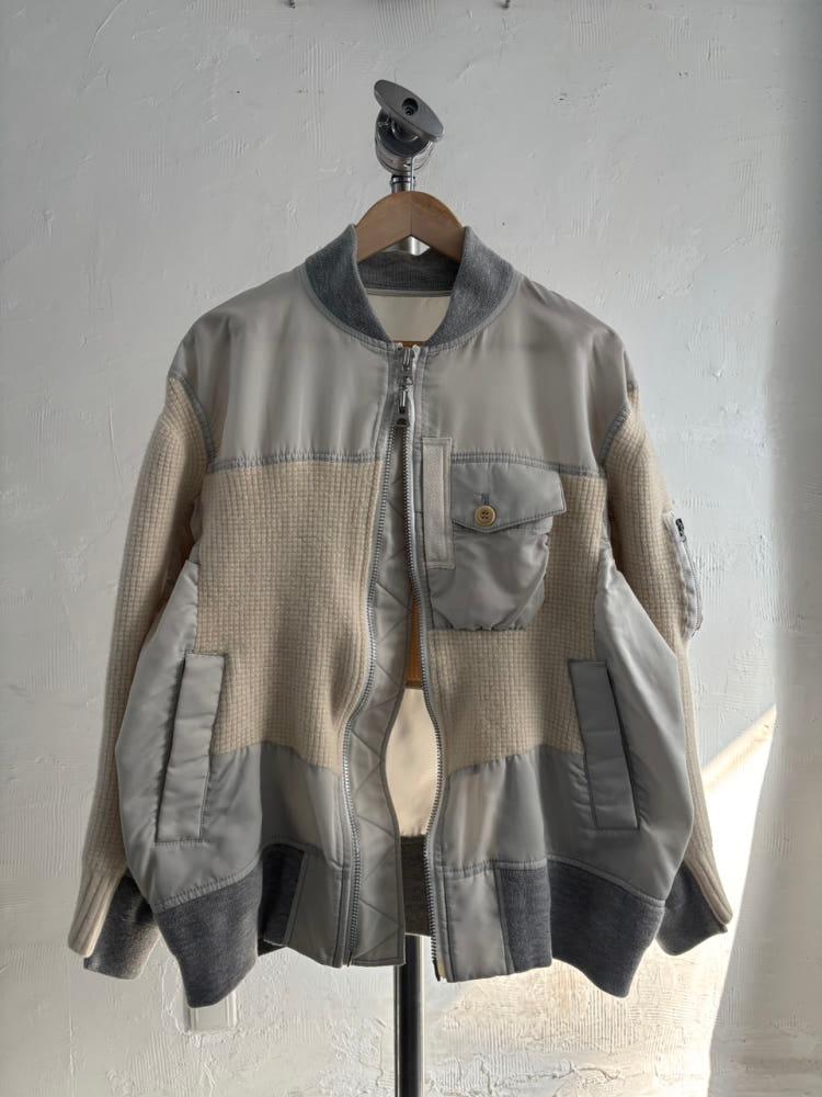Sacai 사카이 그레이 패널 봄버 자켓 6