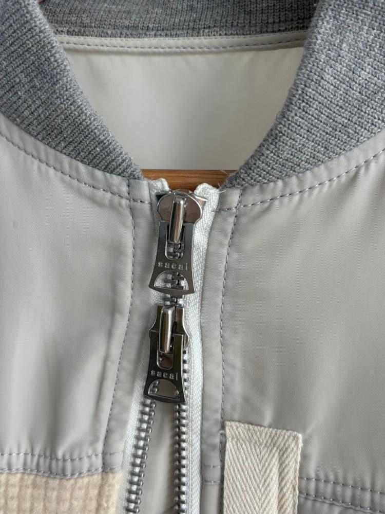 Sacai 사카이 그레이 패널 봄버 자켓 10