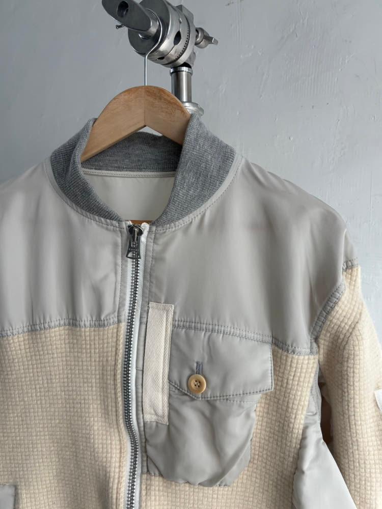 Sacai 사카이 그레이 패널 봄버 자켓 7