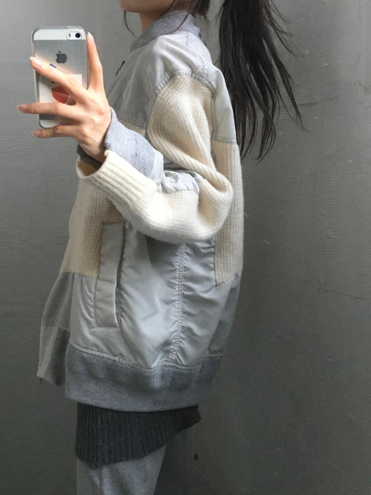 Sacai 사카이 그레이 패널 봄버 자켓 4