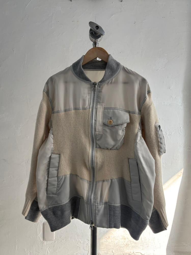Sacai 사카이 그레이 패널 봄버 자켓 5