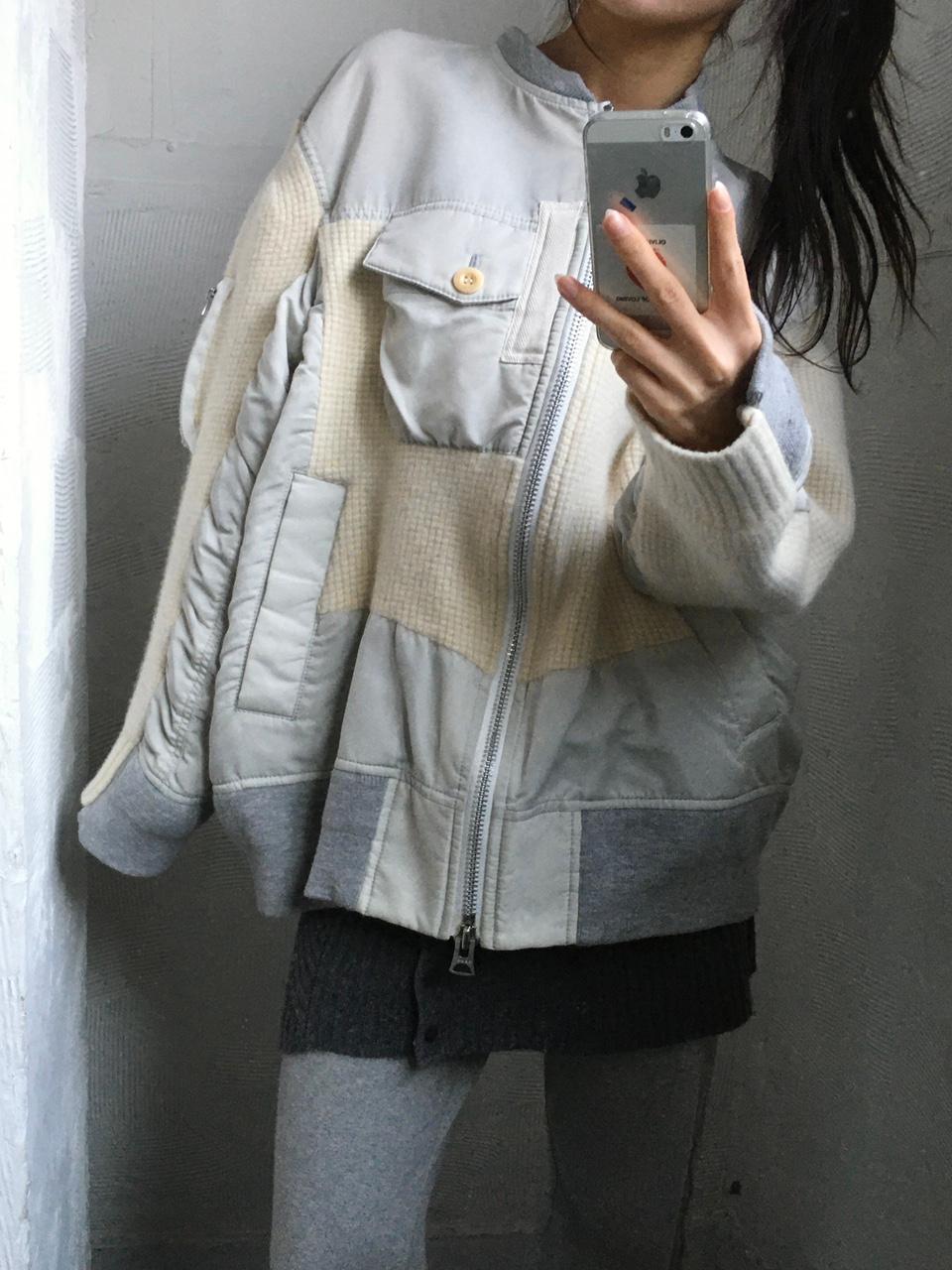 Sacai 사카이 그레이 패널 봄버 자켓 2