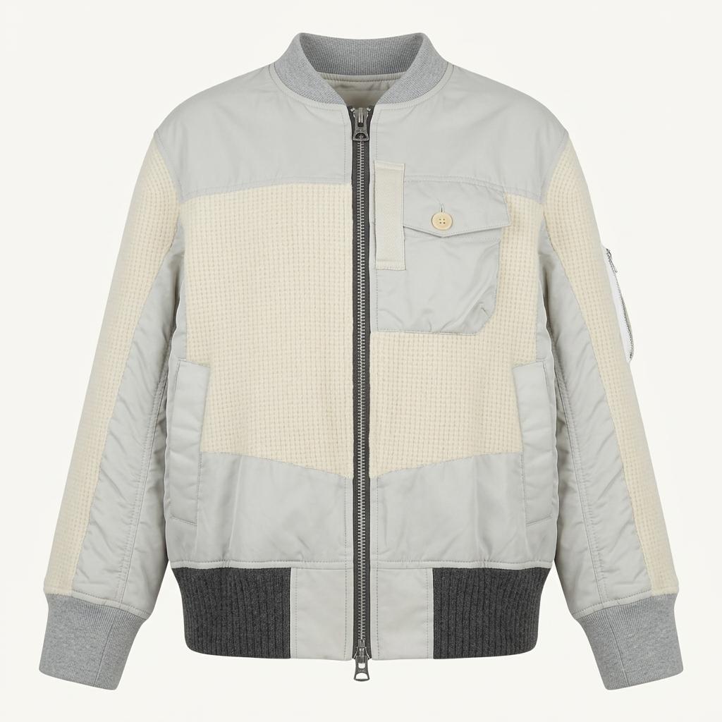 Sacai 사카이 그레이 패널 봄버 자켓 1