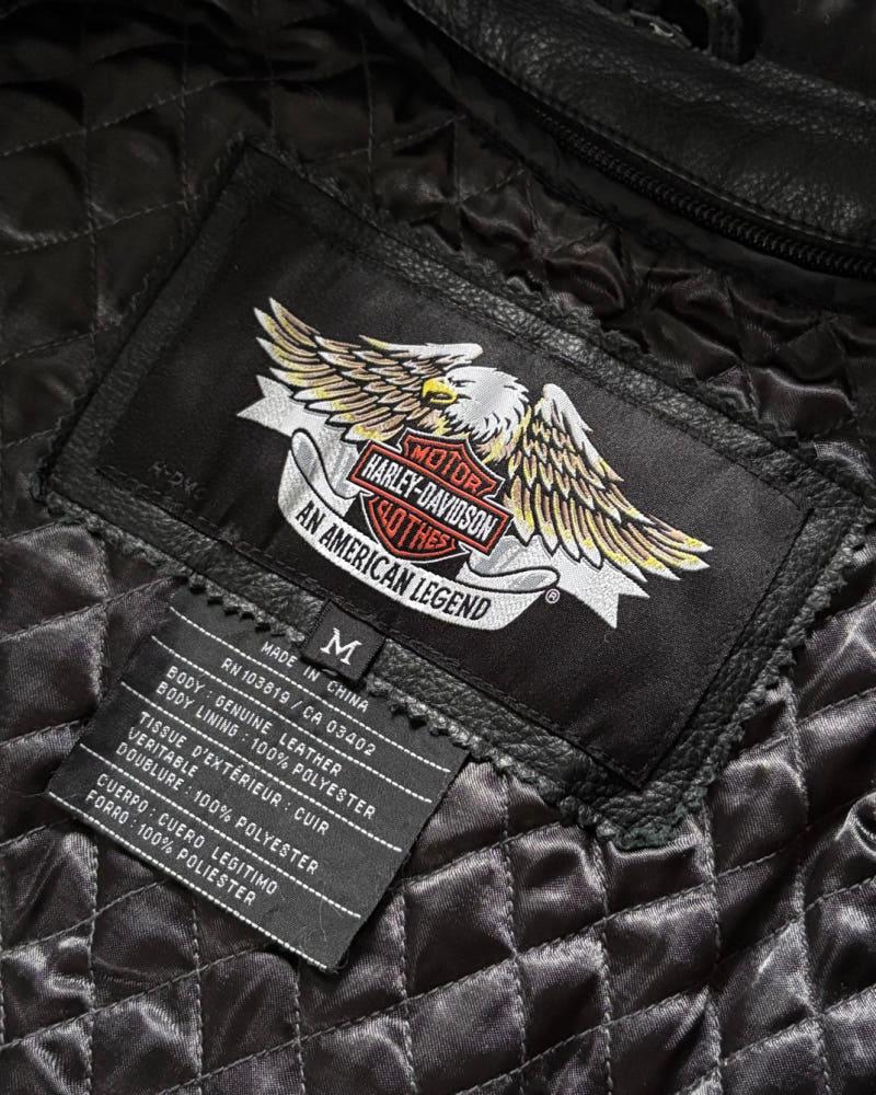 Harley Davidson 할리데이비슨 리얼 레더 레이싱 자켓 9