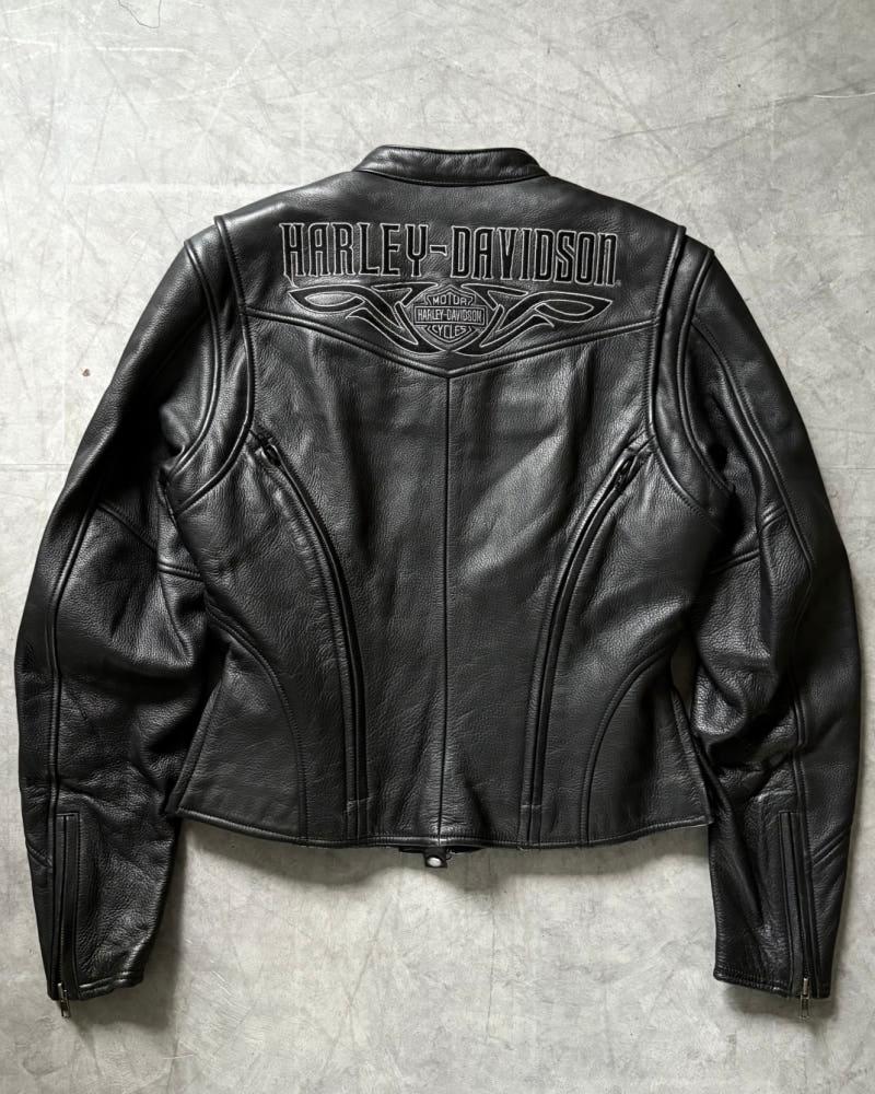 Harley Davidson 할리데이비슨 리얼 레더 레이싱 자켓 6