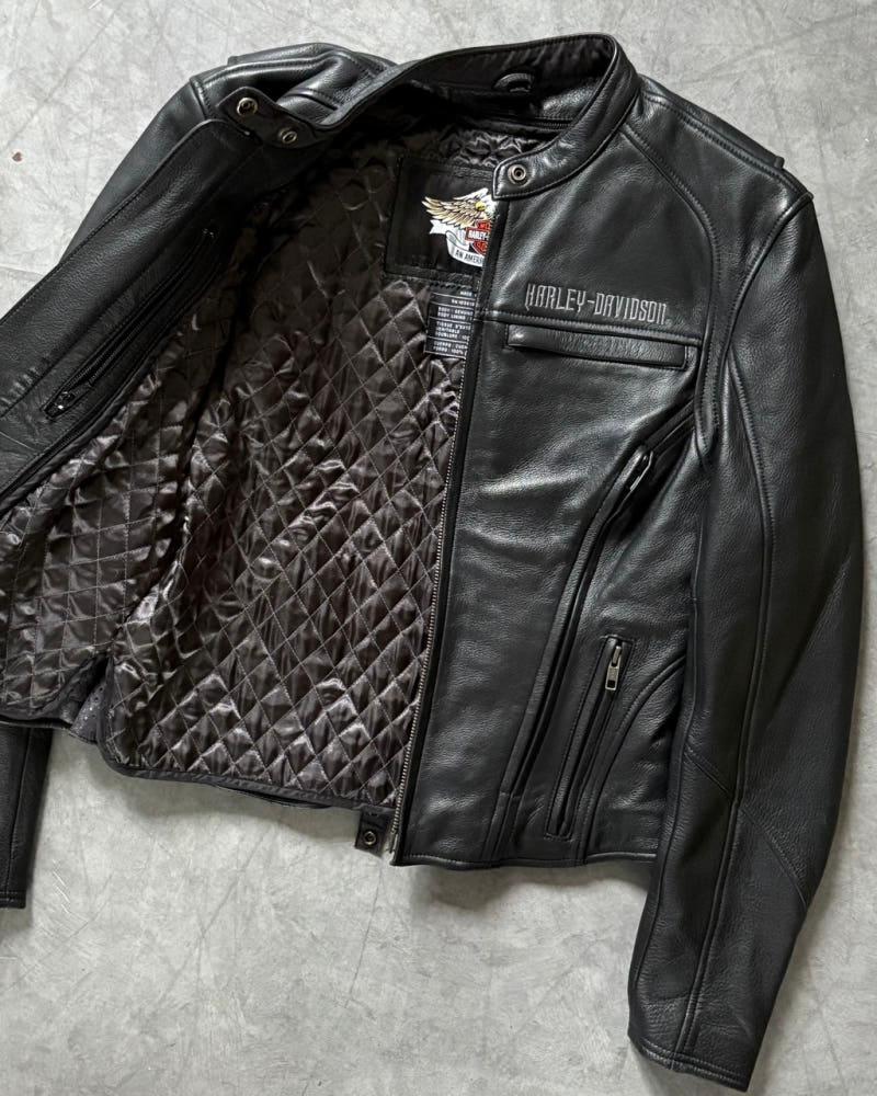 Harley Davidson 할리데이비슨 리얼 레더 레이싱 자켓 8