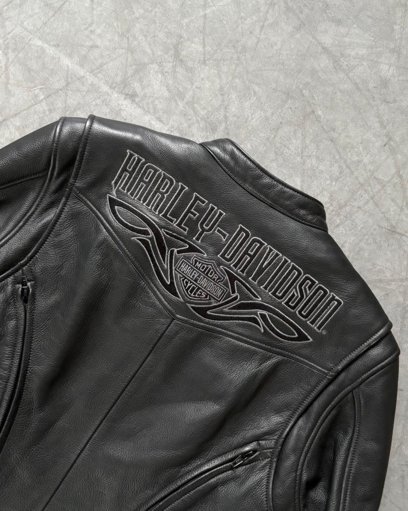 Harley Davidson 할리데이비슨 리얼 레더 레이싱 자켓 5