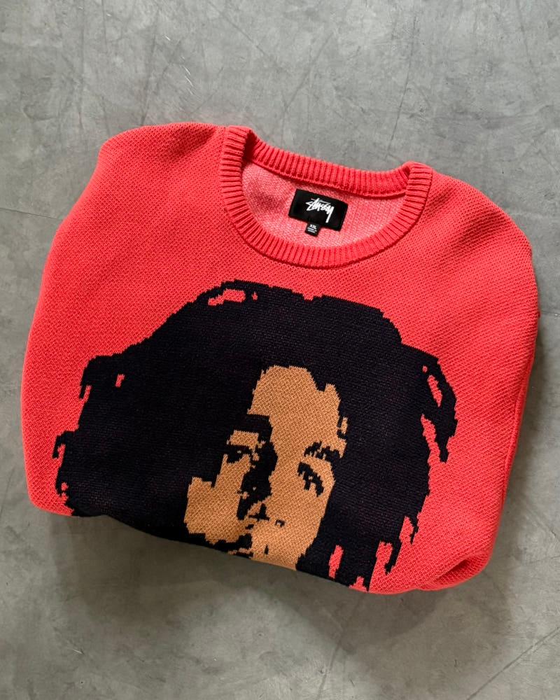 Stussy 스투시 밥 말리 레드 스웨터 10