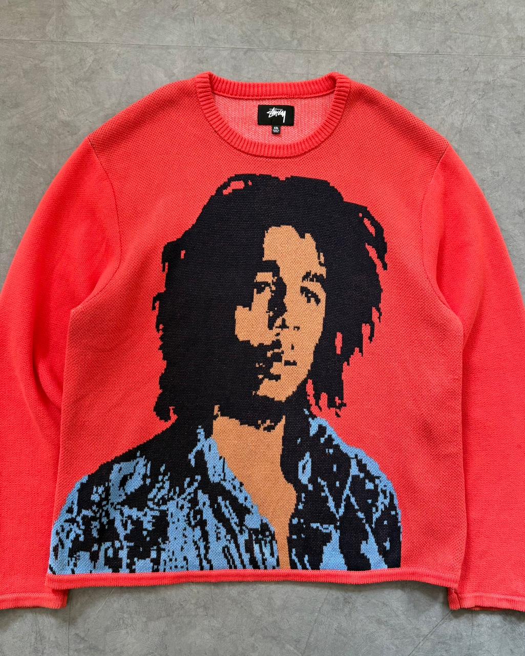 Stussy 스투시 밥 말리 레드 스웨터 2