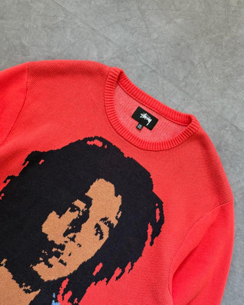 Stussy 스투시 밥 말리 레드 스웨터 4