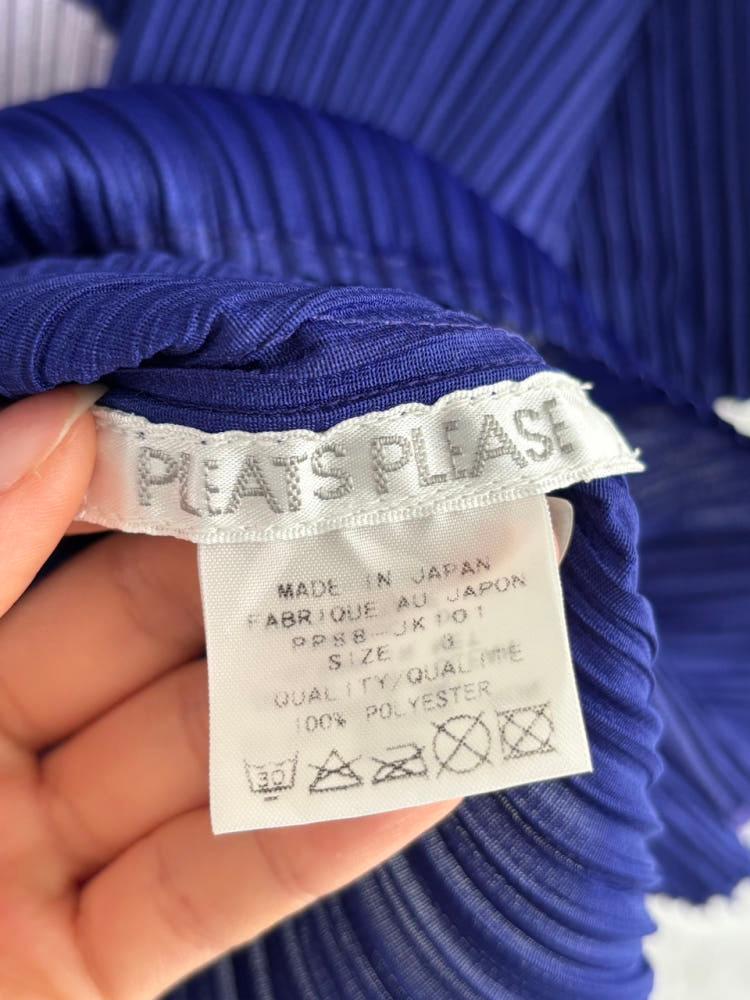 Pleats Please 플리츠플리즈 퍼플 옐로우 플리츠 반팔 9