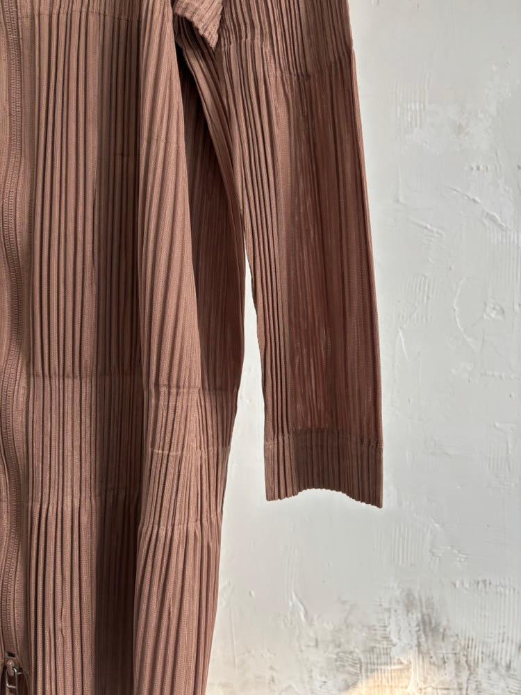 Pleats Please 플리츠플리즈 브라운 플리츠 집업 자켓 10