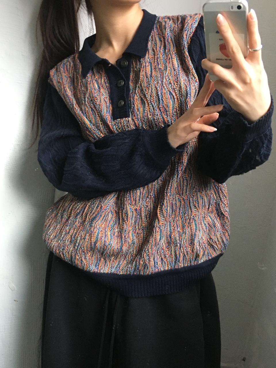 Coogi 쿠지 3D 케이블 카라 니트 2