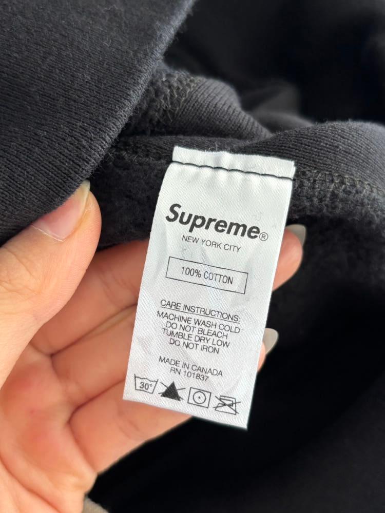 Supreme 슈프림 19FW 콘 로고 블랙 후드 11