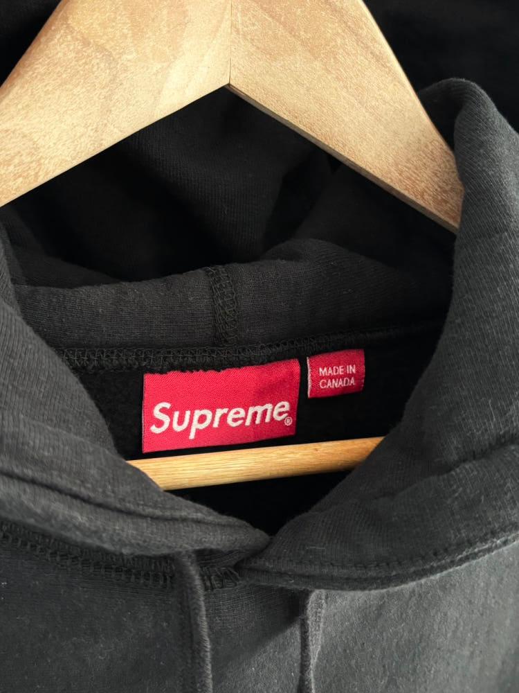 Supreme 슈프림 19FW 콘 로고 블랙 후드 8