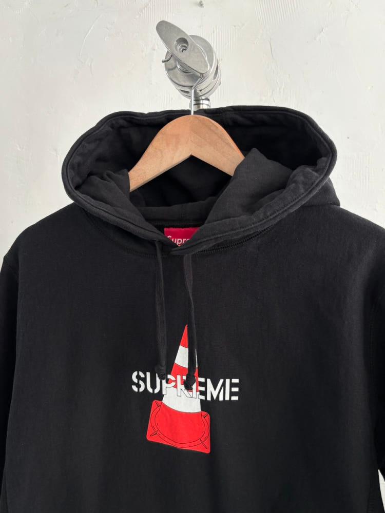 Supreme 슈프림 19FW 콘 로고 블랙 후드 6