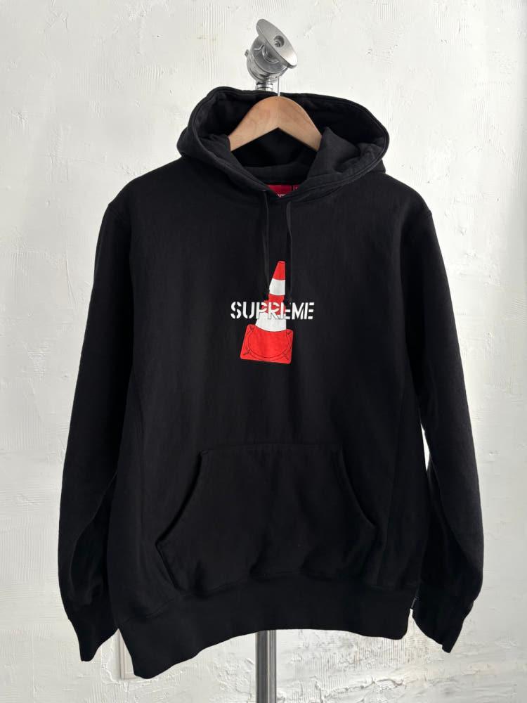 Supreme 슈프림 19FW 콘 로고 블랙 후드 5