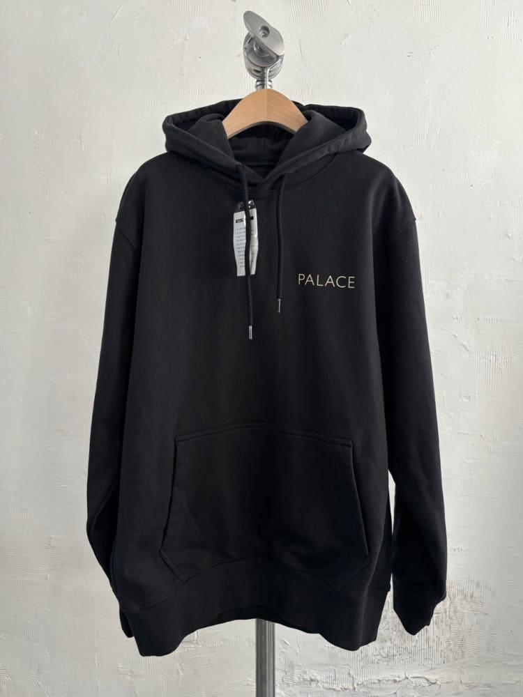 Palace 팔라스 18FW 블랙 칩 후드 4
