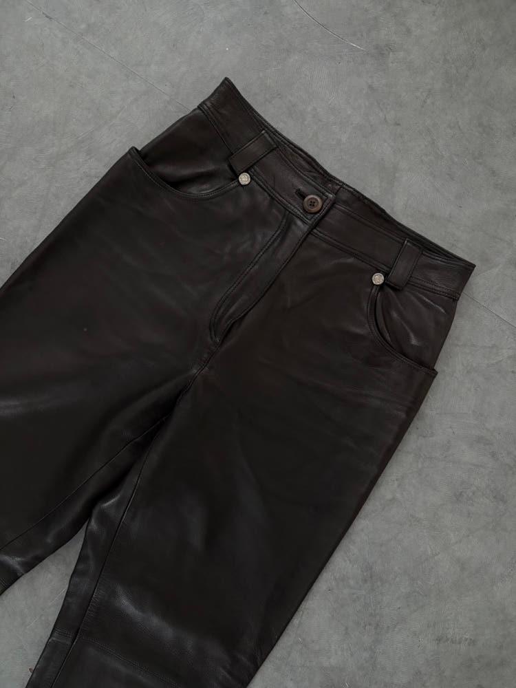 Versace 베르사체 레더 팬츠 4