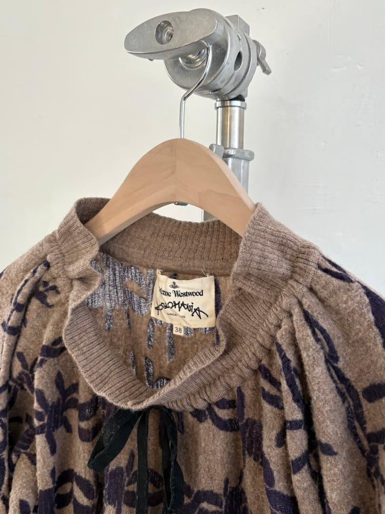 Vivienne Westwood 비비안웨스트우드 앵글로매니아 리본 베이지 니트 8
