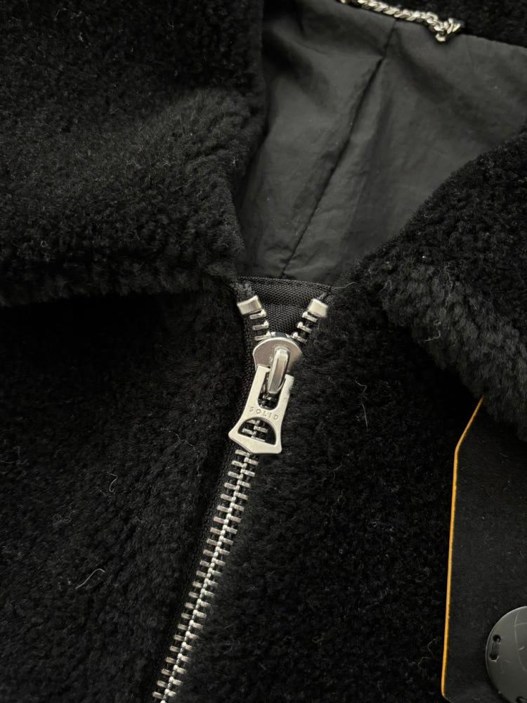 Solid Homme 솔리드 옴므 22FW 블랙 플리스 퍼 자켓 7