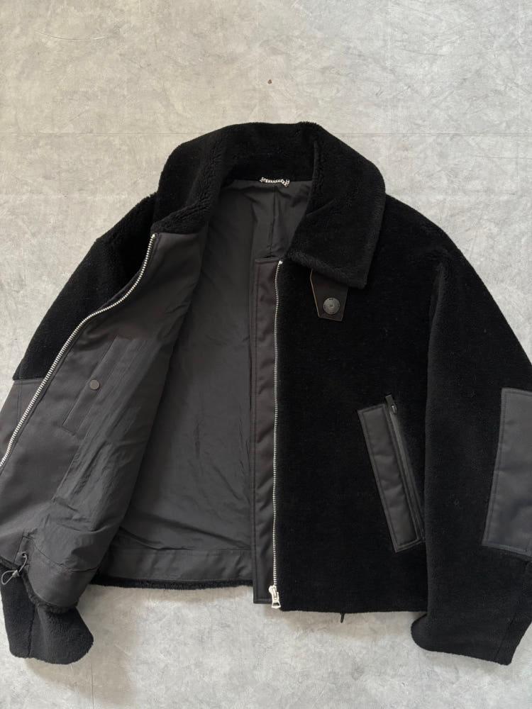 Solid Homme 솔리드 옴므 22FW 블랙 플리스 퍼 자켓 8