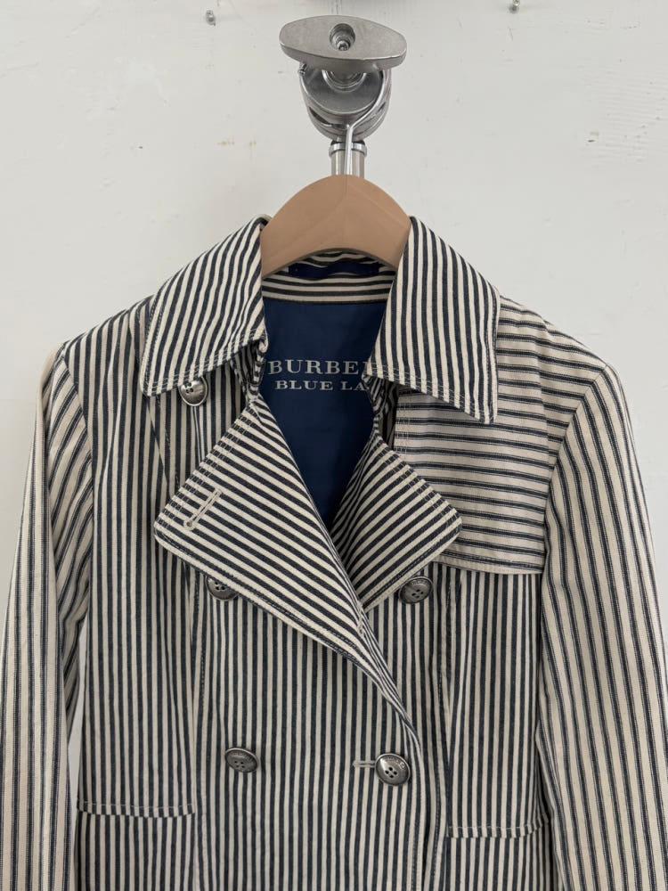 Burberry 버버리 블루라벨 스트라이프 더블 코트 4