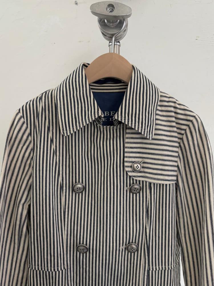 Burberry 버버리 블루라벨 스트라이프 더블 코트 6