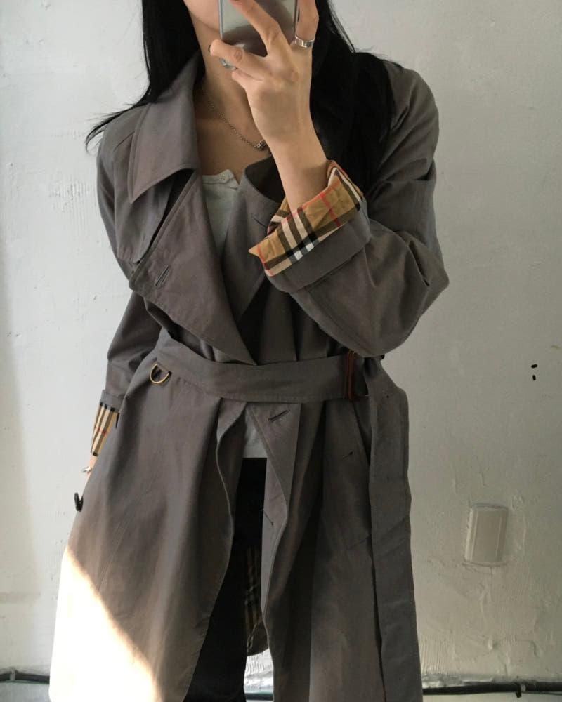 Burberry 버버리 런던 브라운베이지 롱 코트 4