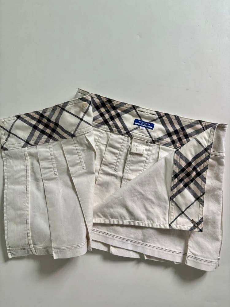Burberry 버버리 블루라벨 화이트 플리츠 스커트 9