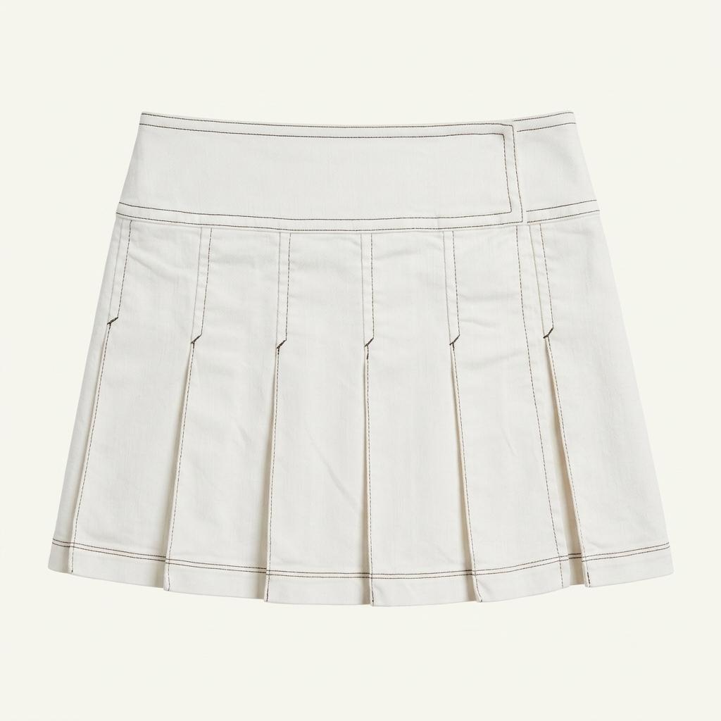 Burberry 버버리 블루라벨 화이트 플리츠 스커트 1