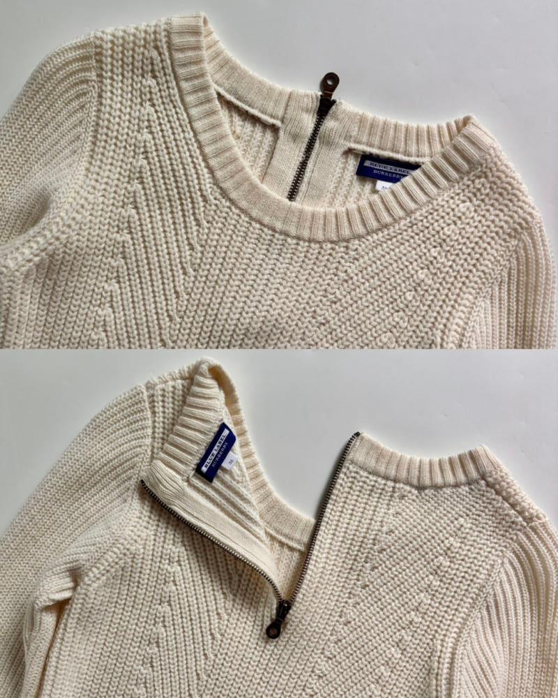 Burberry 버버리 블루라벨 아이보리 케이블 니트 원피스 7